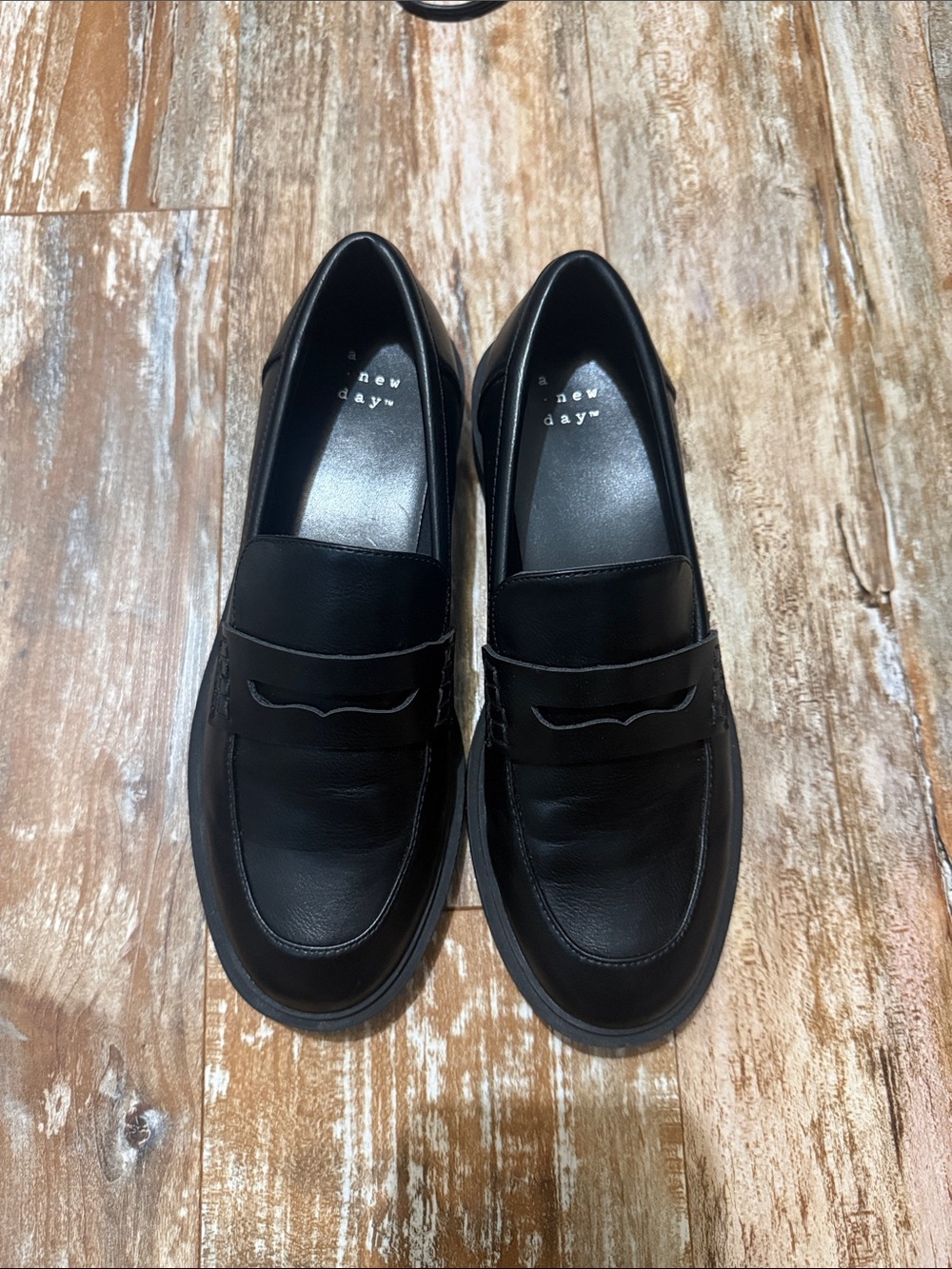 a new day Black Classic Penny Loafers